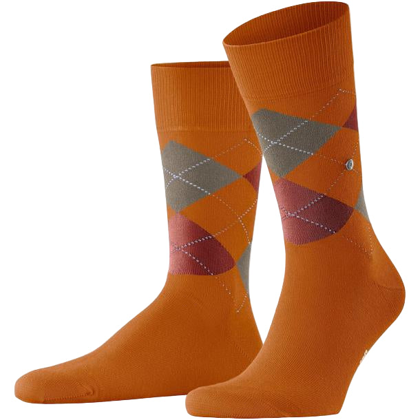 Burlington King Sock: RUST
