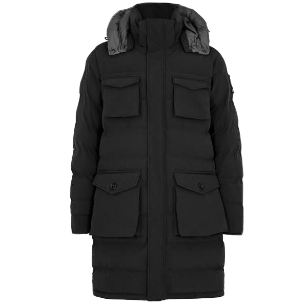 Sandbanks Branksome Puffer Jacket: BLACK
