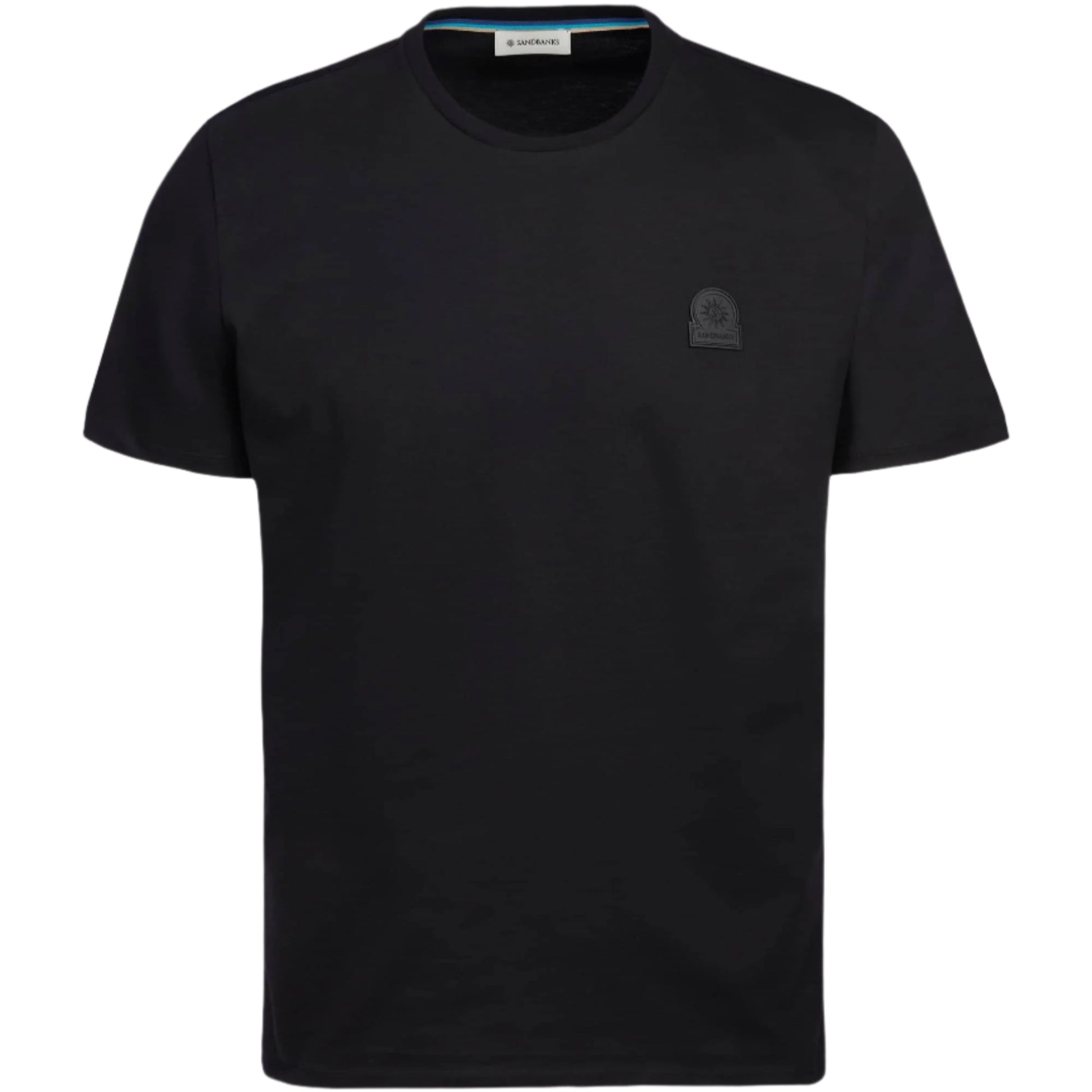 Sandbanks Rubber Badge T-Shirt: BLACK