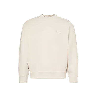 Emporio Armani Crewneck Logo Sweatshirt: BEIGE