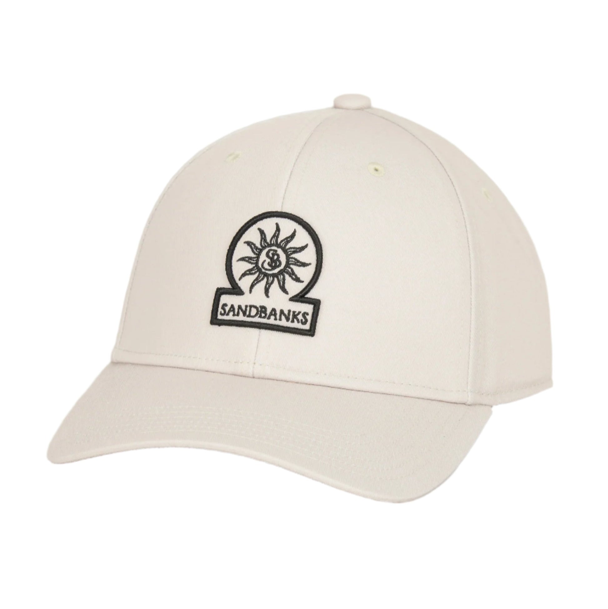 Sandbanks Badge Logo Cap: STONE