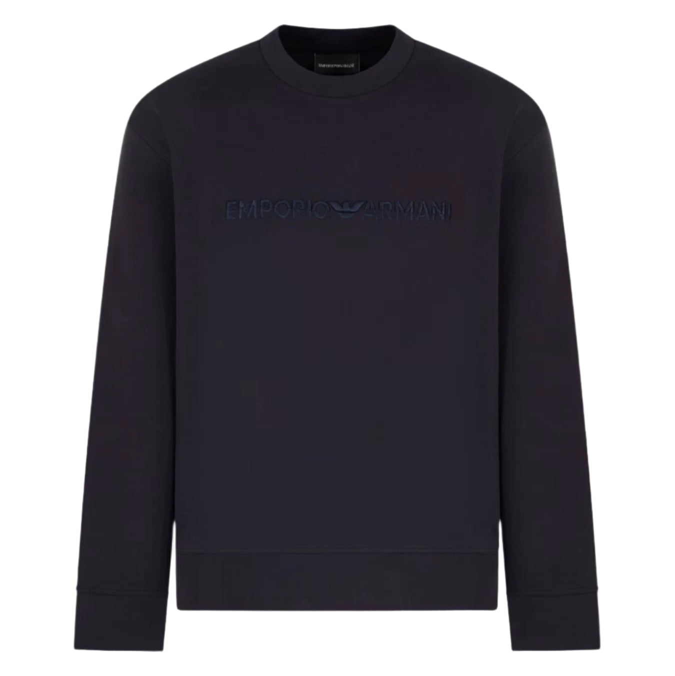 Emporio Armani Crewneck Logo Sweatshirt: NAVY