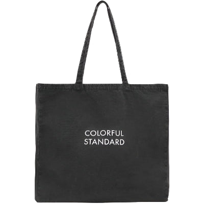 Colorful Standard Tote Bag: FADED BLACK (Fade Black)