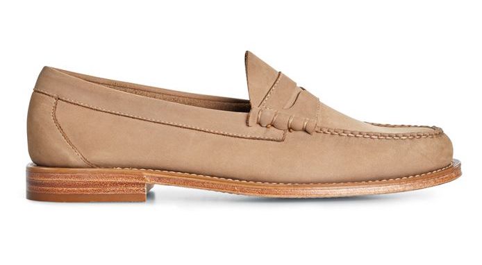 G.H Bass Heritage Larson Nubuck Penny Loafer EARTH