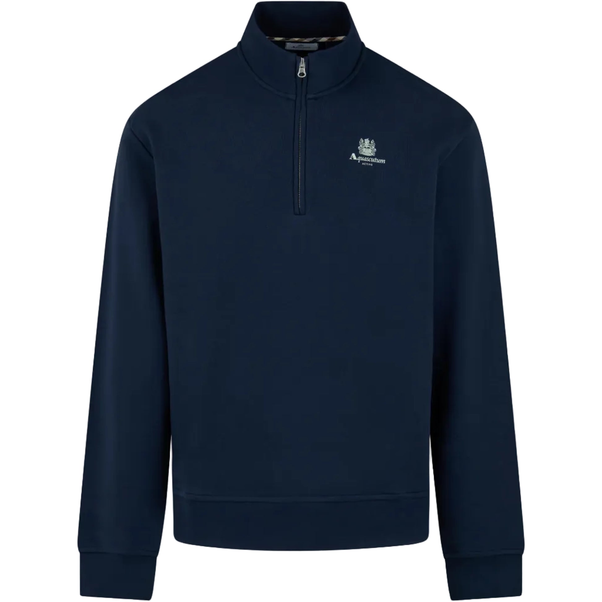Aquascutum Active Quarter Zip Sweatshirt: NAVY