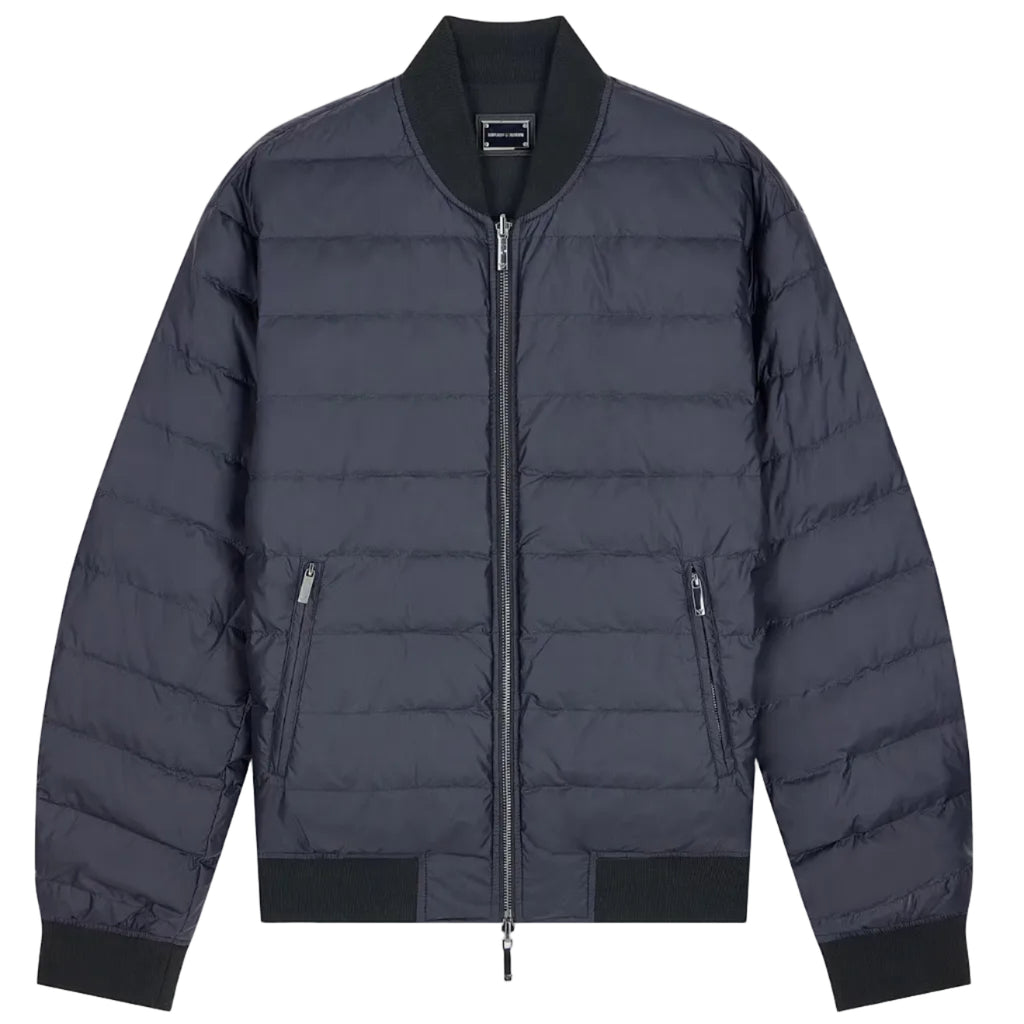 Emporio Armani Down Reversible Bomber Jacket: NAVY