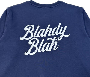 Blahdy Blah Logo Sweatshirt Navy HemingCo