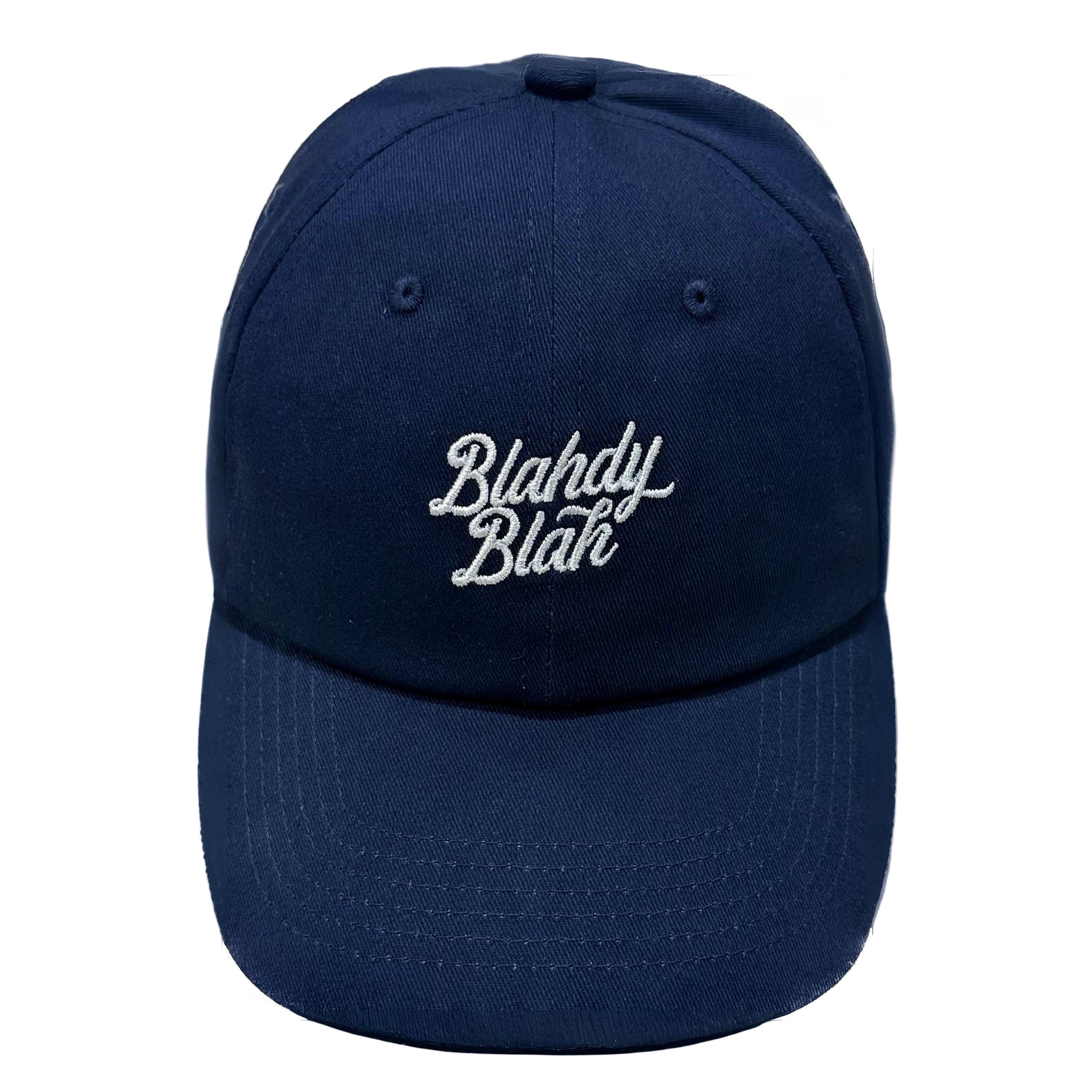 Blahdy Blah Logo Cap: NAVY