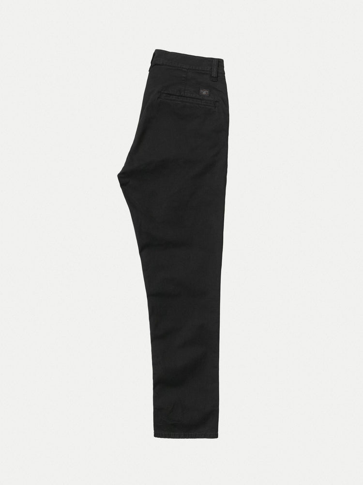 Nudie Jeans Easy Alvin Chino Trouser: BLACK