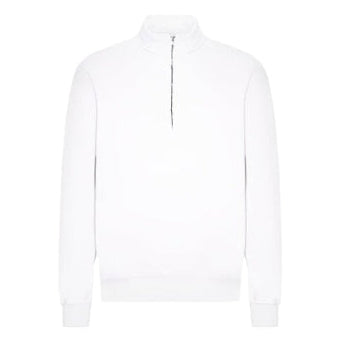 Colorful Standard Quarter Zip Sweatshirt: OPTICAL WHITE (White)