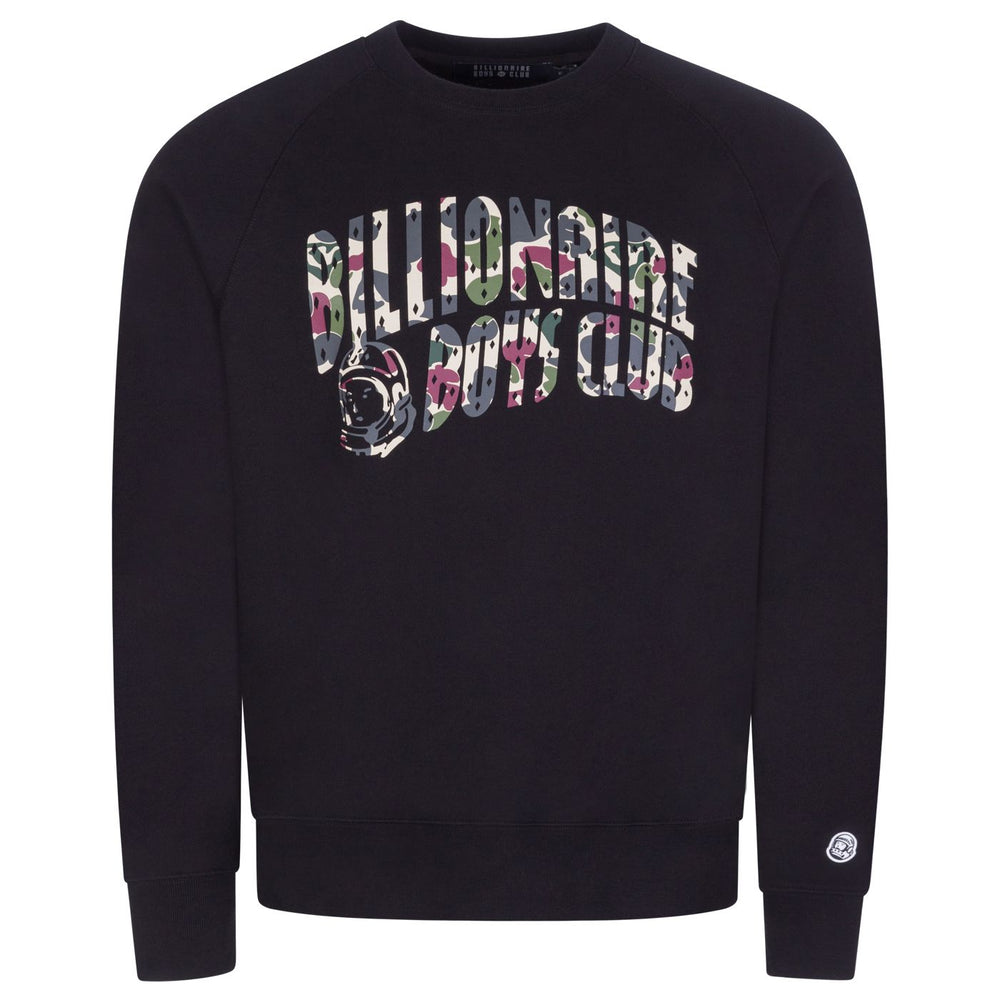 Billionaire Boys Club Duck Camo Arch Logo Sweatshirt Black HemingCo
