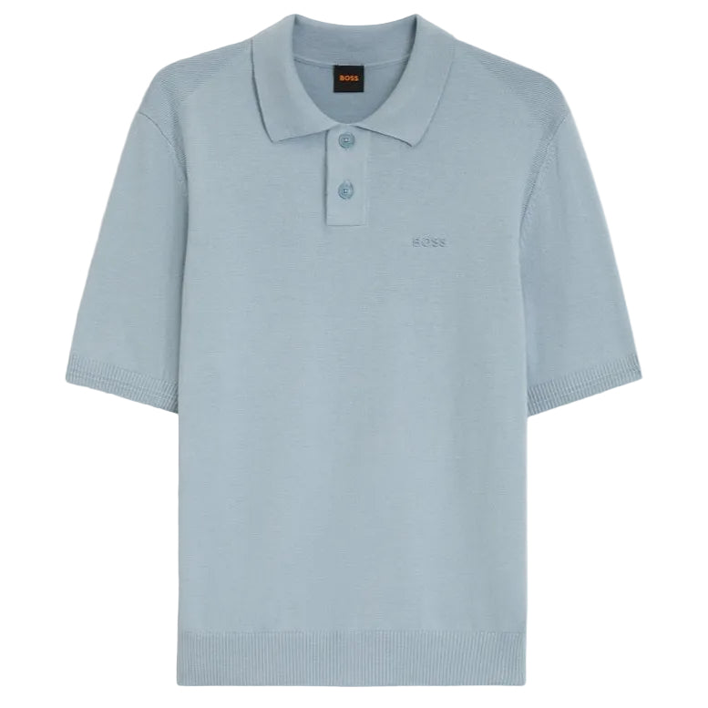 Hugo Boss Orange Asac_P Polo Shirt: PASTEL BLUE