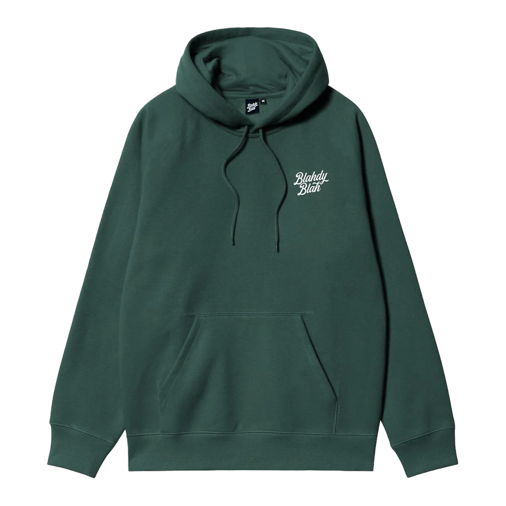 Blahdy Blah Logo Hoodie: GREEN