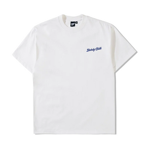 Blahdy Blah Double Logo T-Shirt: WHITE