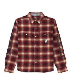 Billionaire Boys Club Check Shirt: RED
