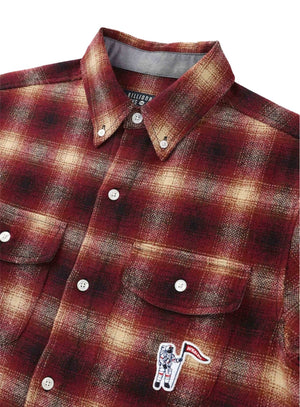 Billionaire Boys Club Check Shirt: RED