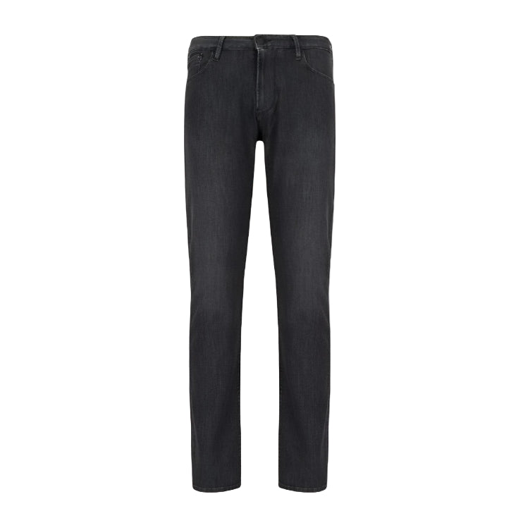 Emporio Armani J06 Slim Fit Jean: WASHED BLACK