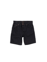 Nudie Jeans Seth Denim Shorts: AGED BLACK (Washed Black)