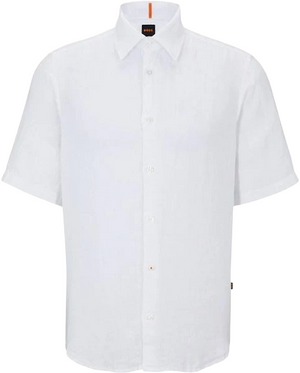 Hugo Boss Orange Rash S/S Shirt: WHITE