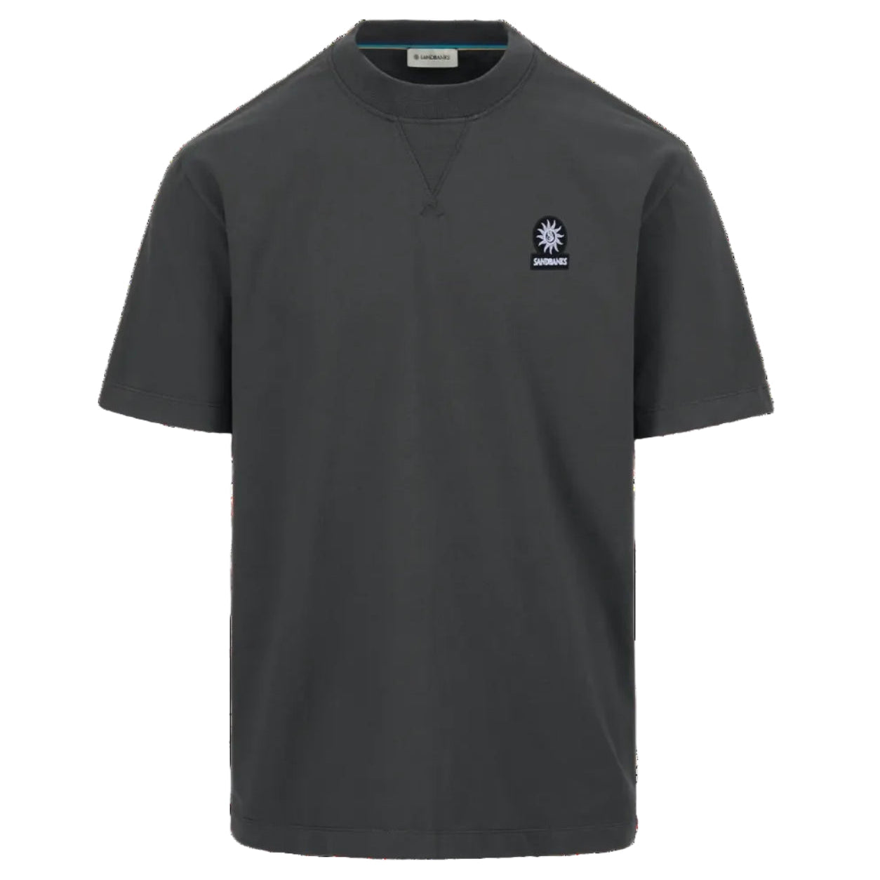 Sandbanks Double Jersey Collegiate T-Shirt: ANTHRACITE