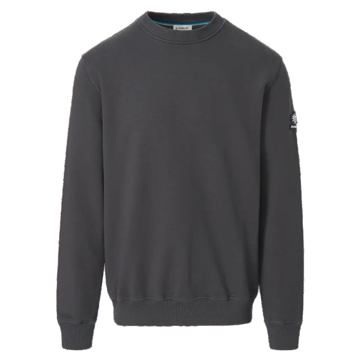 Sandbanks Badge Logo Sweatshirt: ANTHRACITE