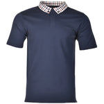 Aquascutum Active Supima Club Check Polo Shirt: NAVY
