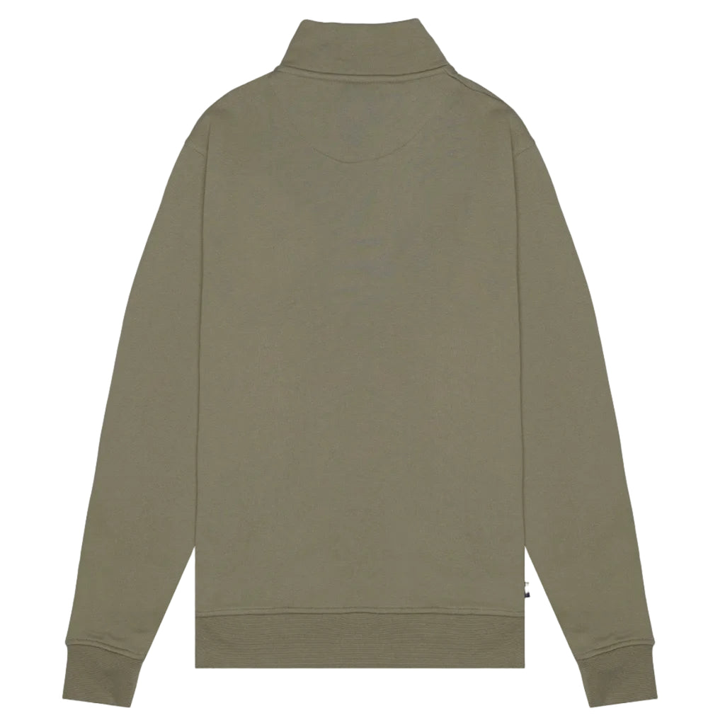 Aquascutum Active Quarter Zip Sweatshirt: ARMY GREEN