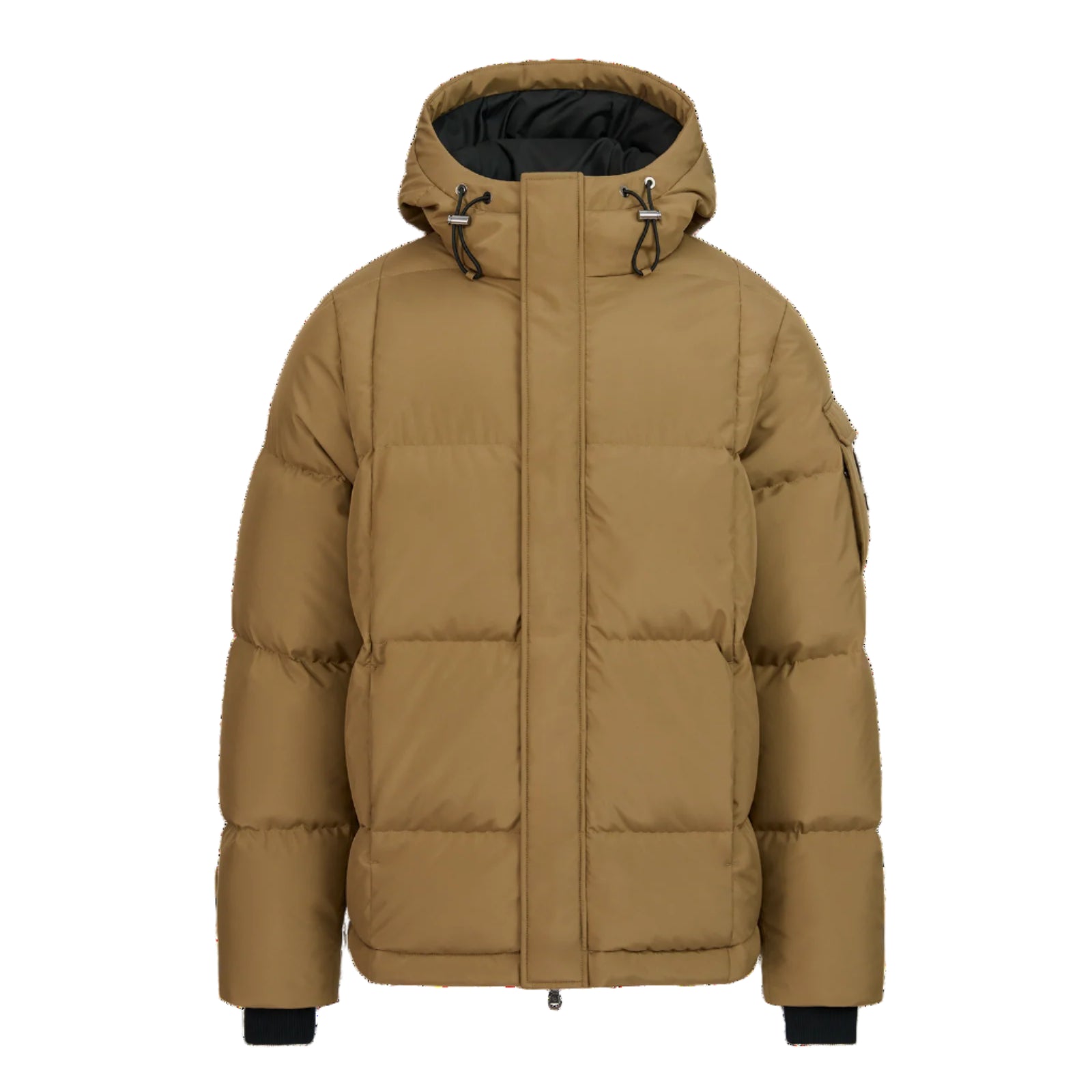 Sandbanks Wide Baffle Puffer Jacket: LIGHT BROWN