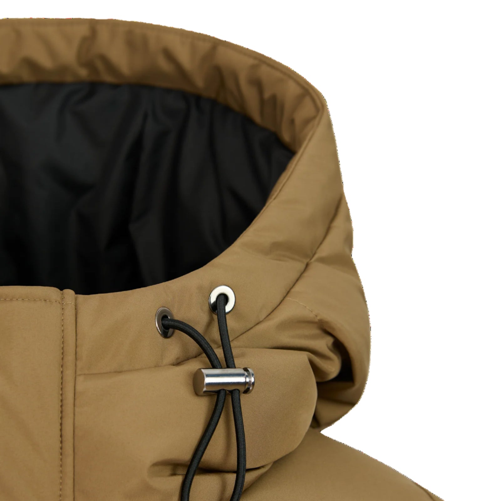 Sandbanks Wide Baffle Puffer Jacket: LIGHT BROWN