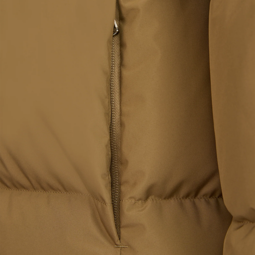 Sandbanks Wide Baffle Puffer Jacket: LIGHT BROWN