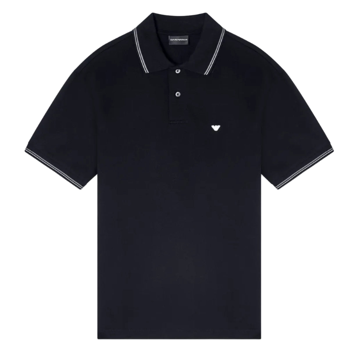 Emporio Armani Tipped Polo Shirt: BLACK