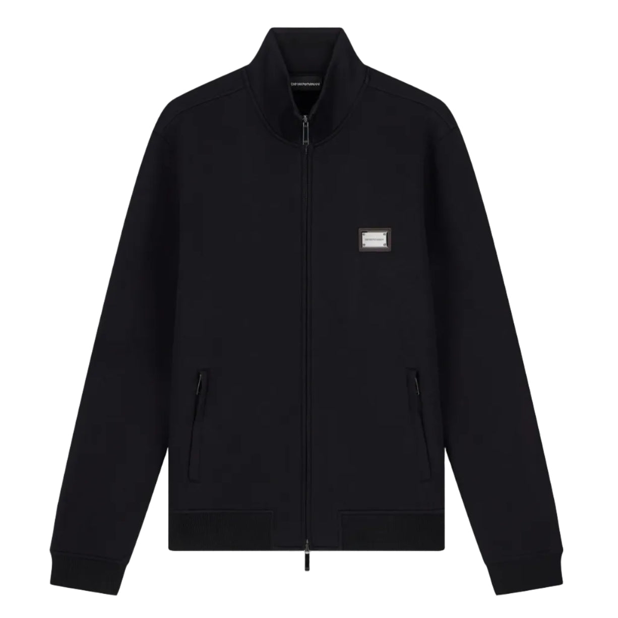 Emporio Armani Zip Up Sweatshirt: BLACK