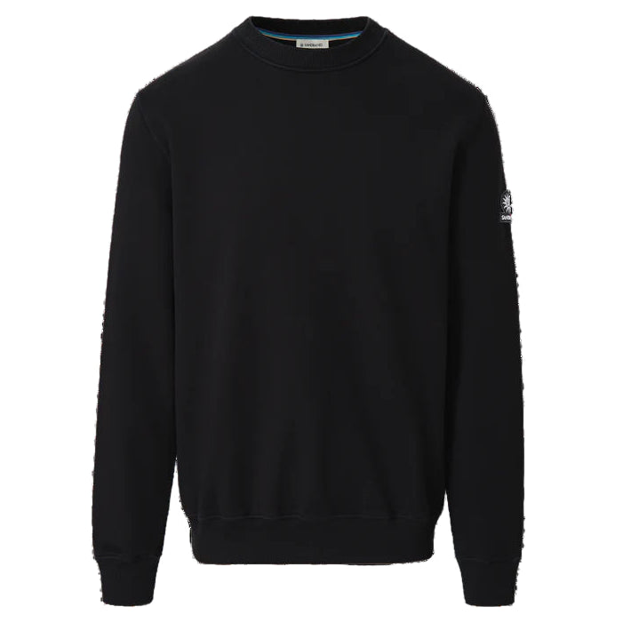 Sandbanks Badge Logo Sweatshirt: BLACK