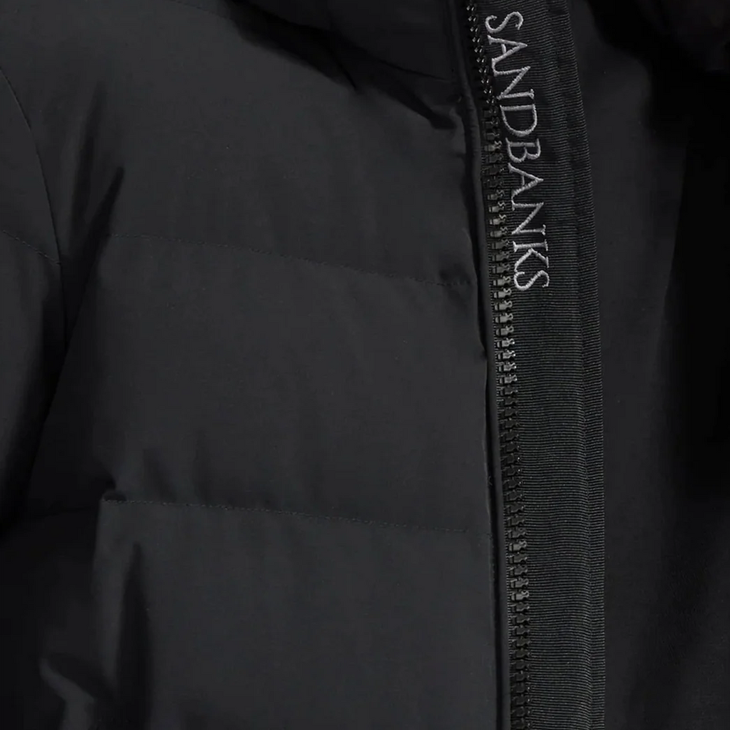 Sandbanks Banks Puffer Jacket: BLACK