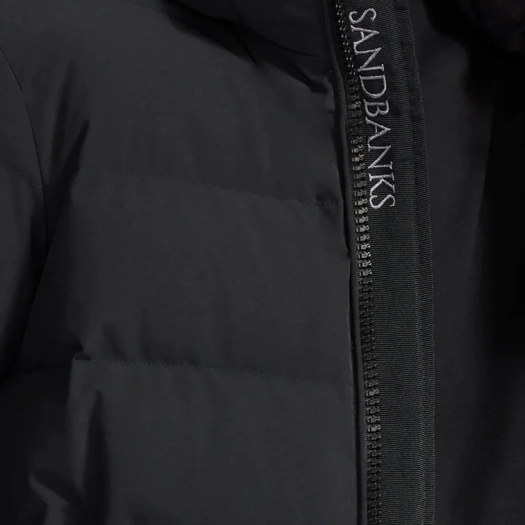Sandbanks Banks Puffer Jacket: BLACK