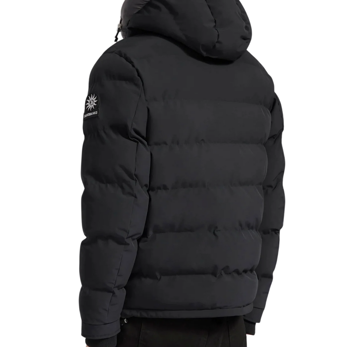 Sandbanks Banks Puffer Jacket: BLACK