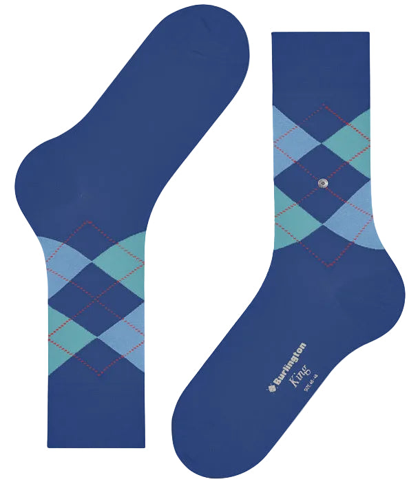 Burlington King Sock: BLUE