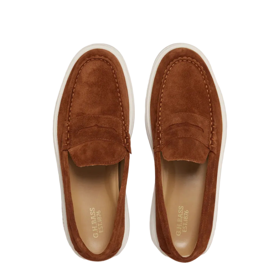 G.H Bass Bosco Cupsole Penny Loafer: MID BROWN