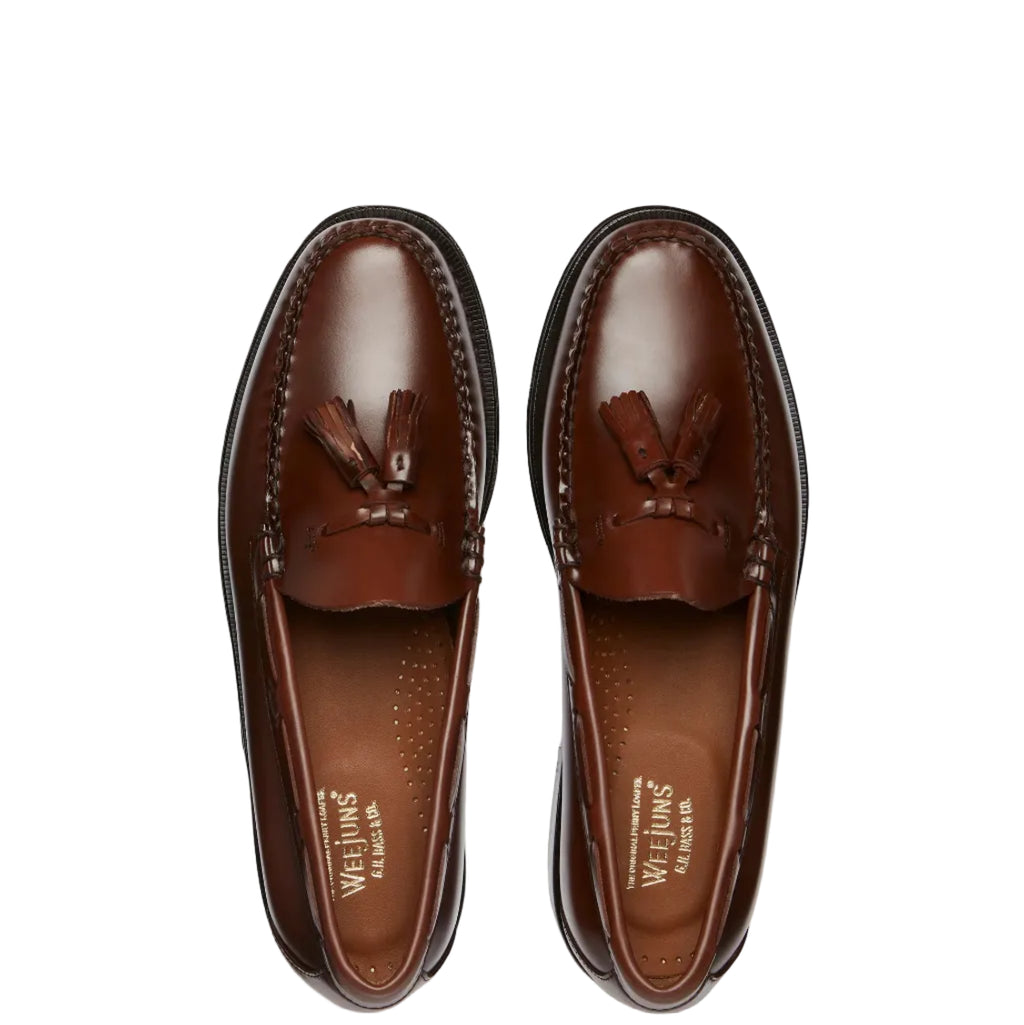 G.H Bass Larkin Tassel Loafer: MID BROWN