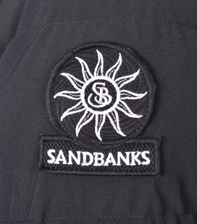 Sandbanks Branksome Long Puffer Jacket: BLACK