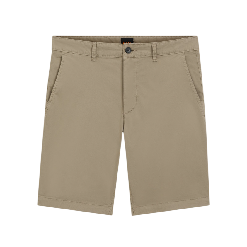 Hugo Boss Orange Chino Short: LIGHT BROWN