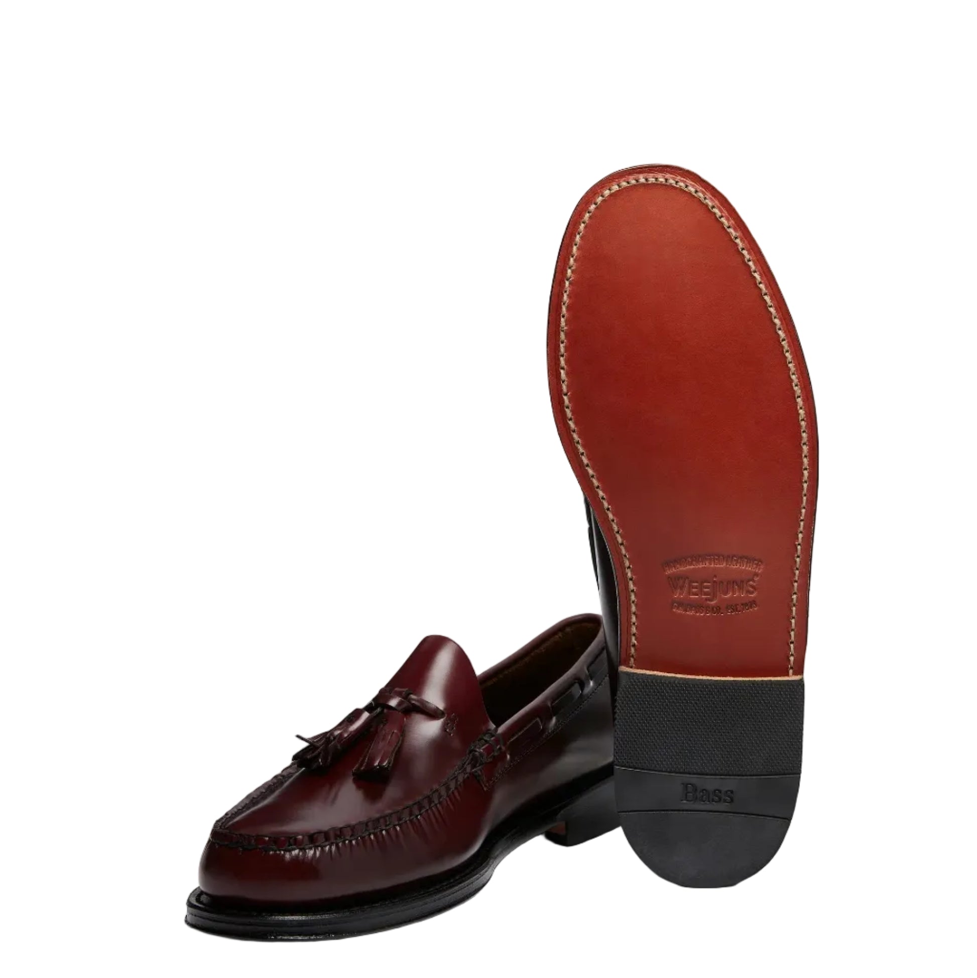 G.H Bass Larkin Tassel Loafer: BURGUNDY