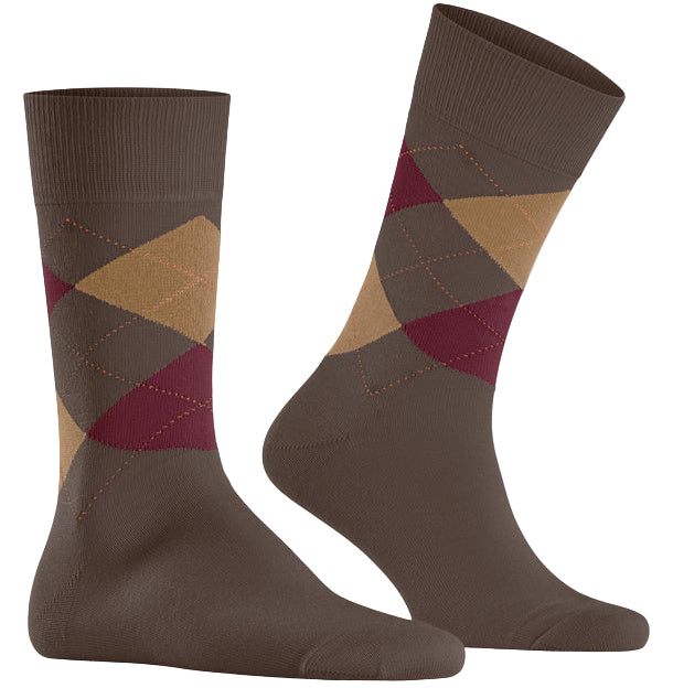 Burlington King Sock: BROWN