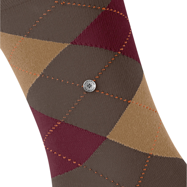 Burlington King Sock: BROWN