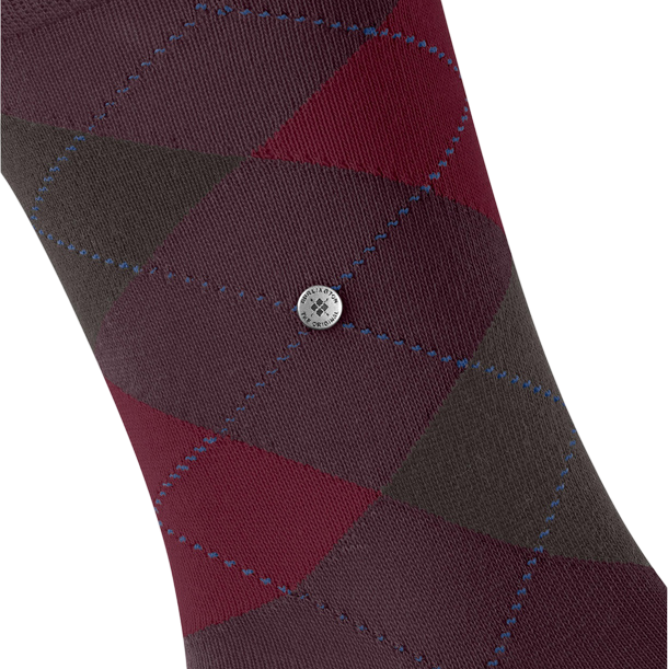 Burlington King Sock: BURGUNDY