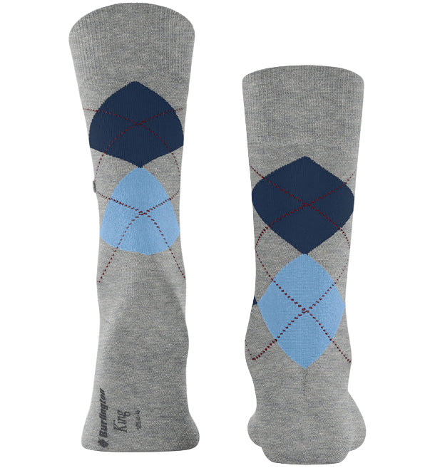 Burlington King Sock: GREY
