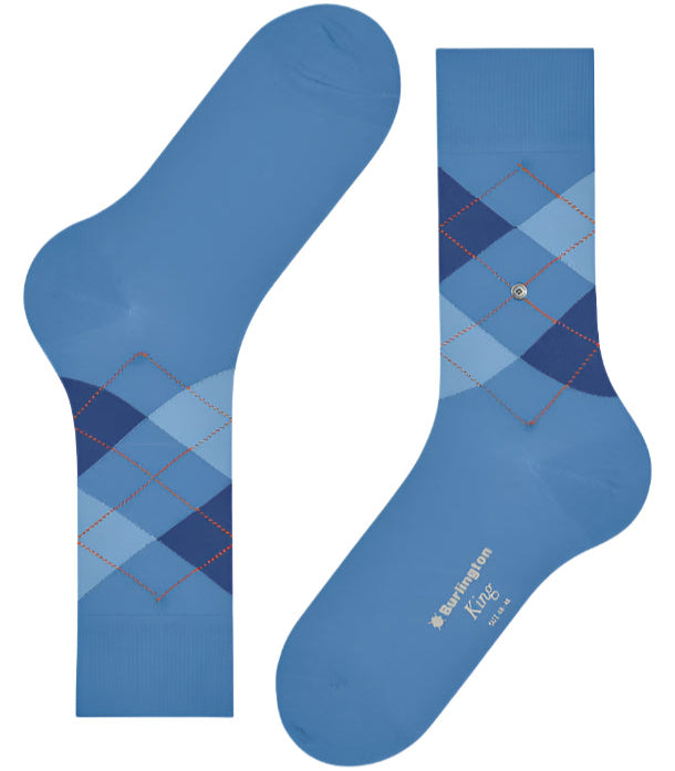 Burlington King Sock: BRIGHT BLUE
