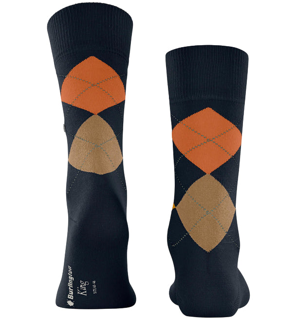 Burlington King Sock: NAVY