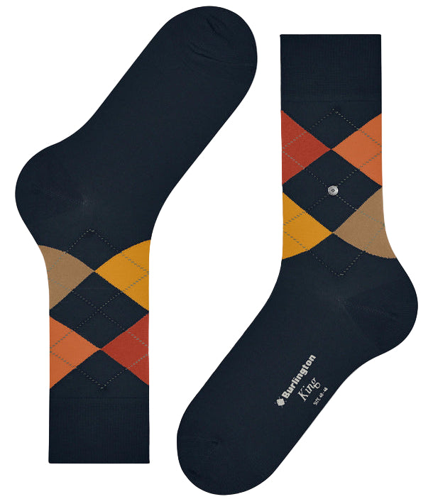 Burlington King Sock: NAVY