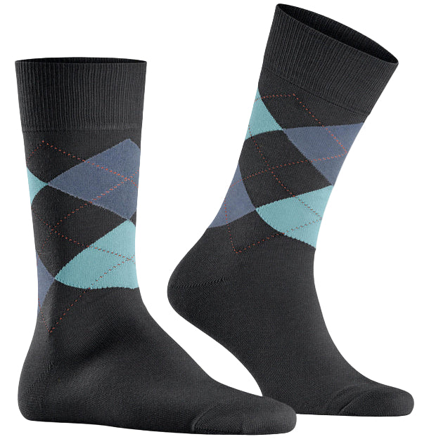Burlington King Sock: WASHED BLACK